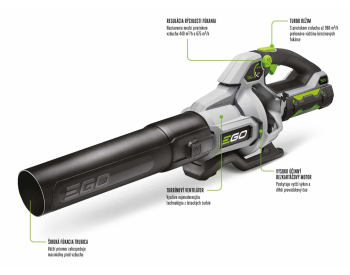 EGO POWER+ Akumulátorový fukár LB5800E