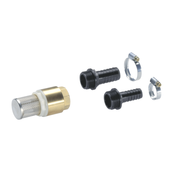 Sací filter so spätnou klapkou 3/4" + 1" kovový